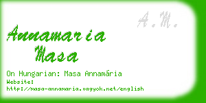 annamaria masa business card